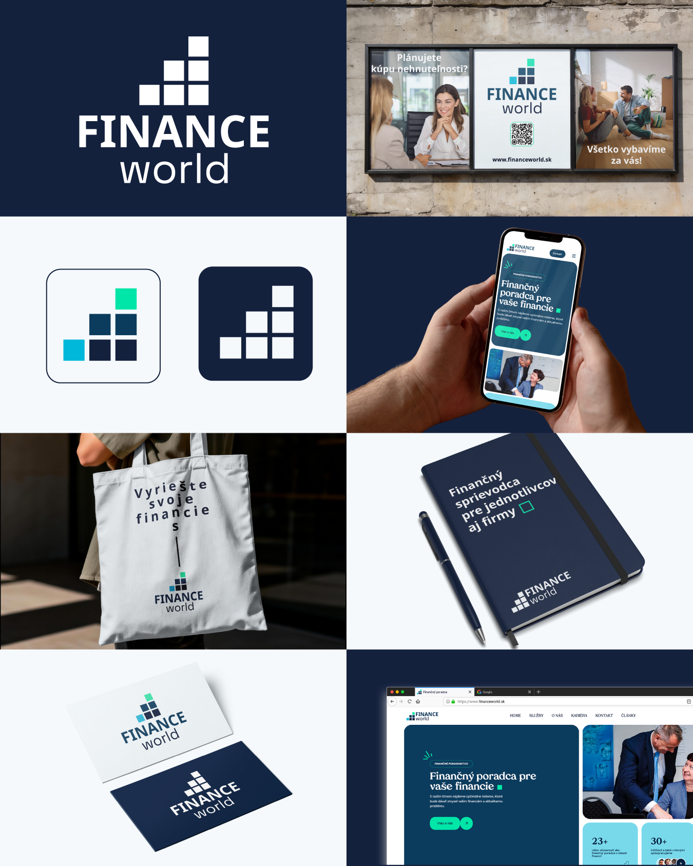 Rebranding firmy Financeworld, marketingové služby PETANT, online marketing