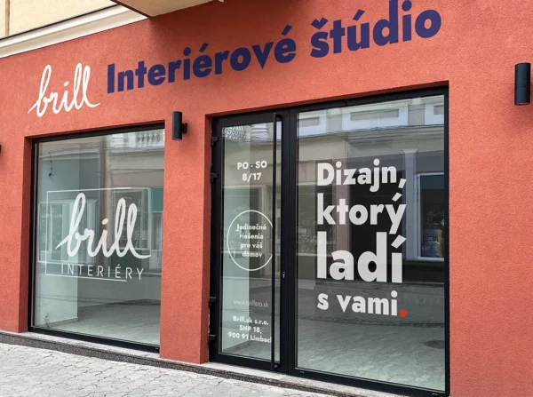 Brill_predajna polep na výklad predajne