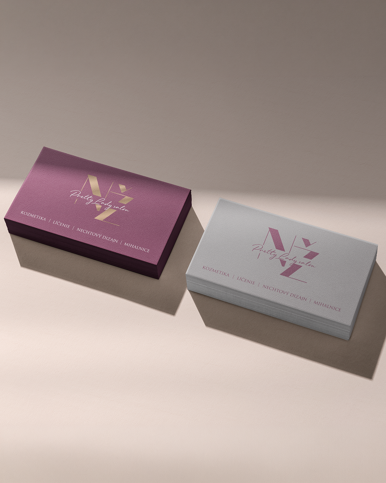 branding, tvorba web stránky Pretty lady salón