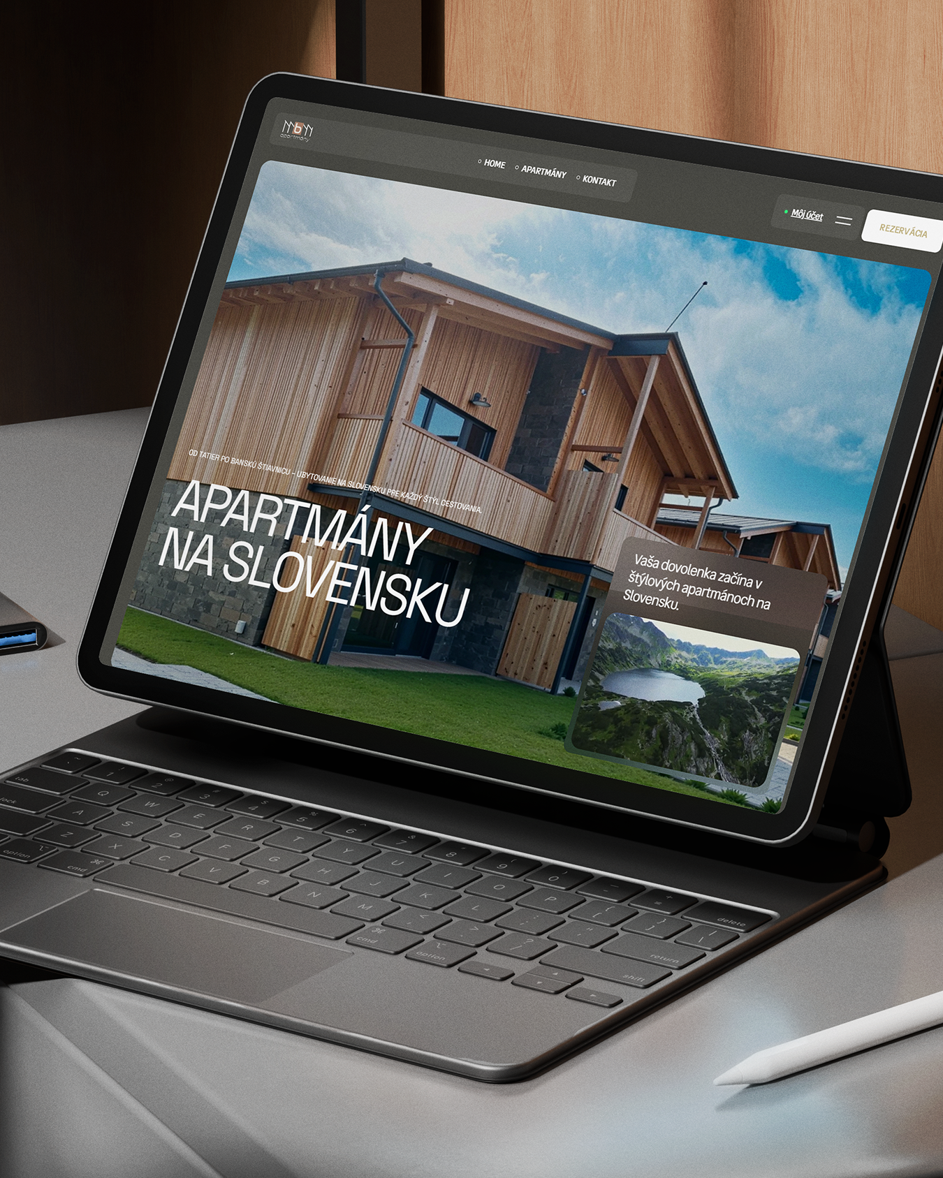 tvorba web stránky s rezervačným systémom MBM Apartmány