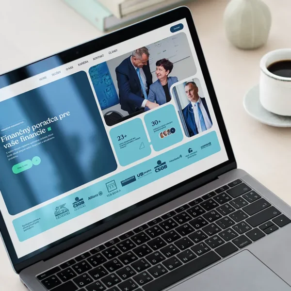 rebranding firmy Financeworld, tvorba web stránok