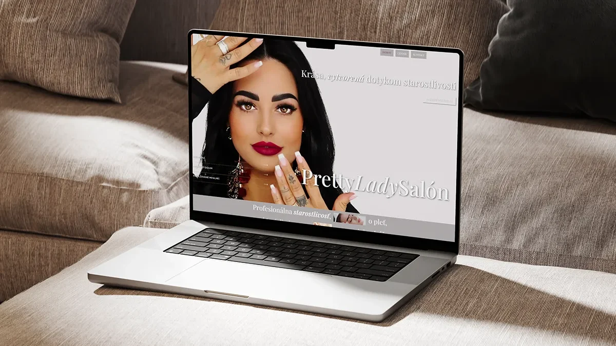 PrettyLAdySalon_NTB_mockup tvorba web stránky Pretty Lady salón
