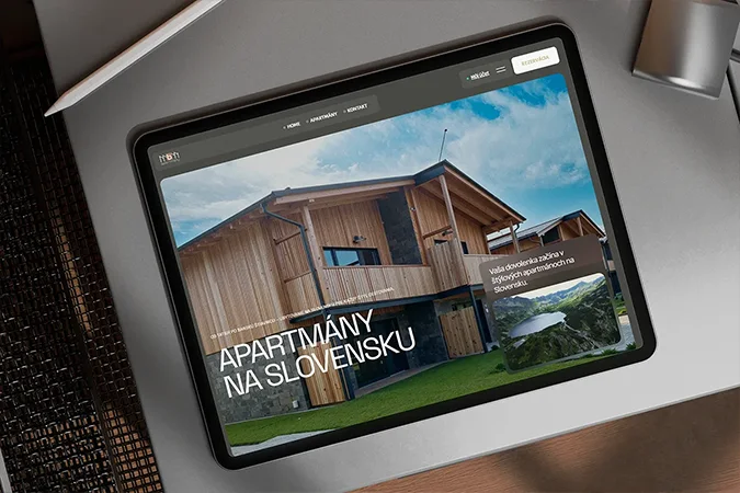 Tvorba web stránky s rezervačným systémom MBM Apartmány, kontakt marketingová agentúra