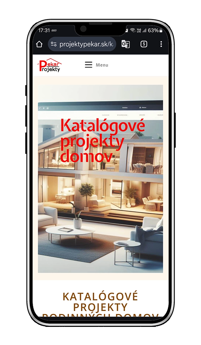 Tvorba web stránky Projekty Pekar